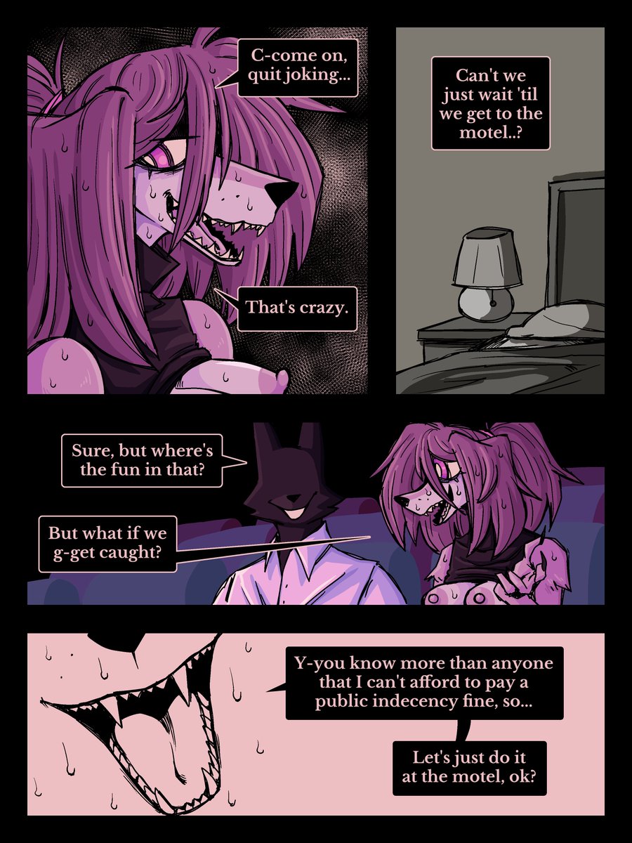 Let's just do it at the motel, ok?