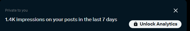 FlowSync_N's tweet image. Funny how you think no one’s watching — then boom, 1.4K impressions in 7 days. People see you even when they don’t say it. 👏 #StayConsistent