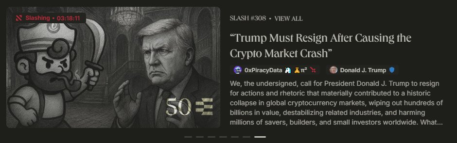 RUMORS COMING OUT OF THE WHITEHOUSE THAT PRESIDENT DONALD TRUMP IS CONSIDERING RESIGNATION FOLLOWING <a href="/ethos_network/">Ethos</a> SLASH