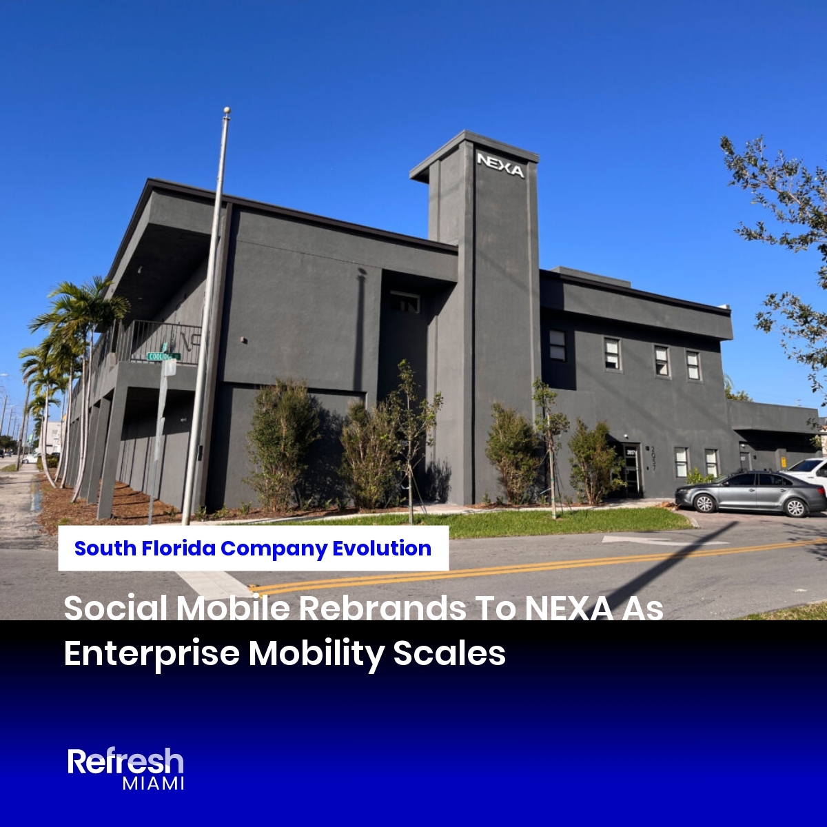 refreshmiami's tweet image. 🚀 Social Mobile → NEXA: South Florida enterprise mobility company deploys 15M+ devices worldwide, set to double business next year with major acquisition. &quot;Miami continues to be a great place to obtain talent&quot; - CEO Robert Morcos

#MiamiTech #Enterprisetech #NEXAmobility…