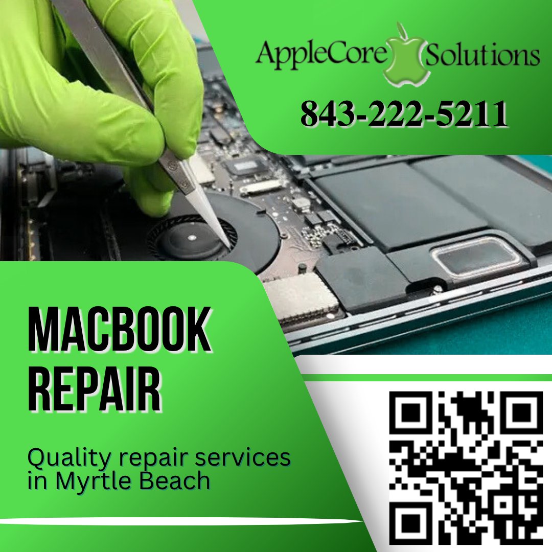 ApplecoreSam's tweet image. MacBook acting up? We’ve got you covered, Myrtle Beach! 🛠️✨ Expert repairs you can trust. Contact AppleCore Solutions today!

📞 (843) 222-5211
💻 applecoresolutions.com
📩 sam@applecoresolutions.com

#AppleRepair #LocalTechExperts