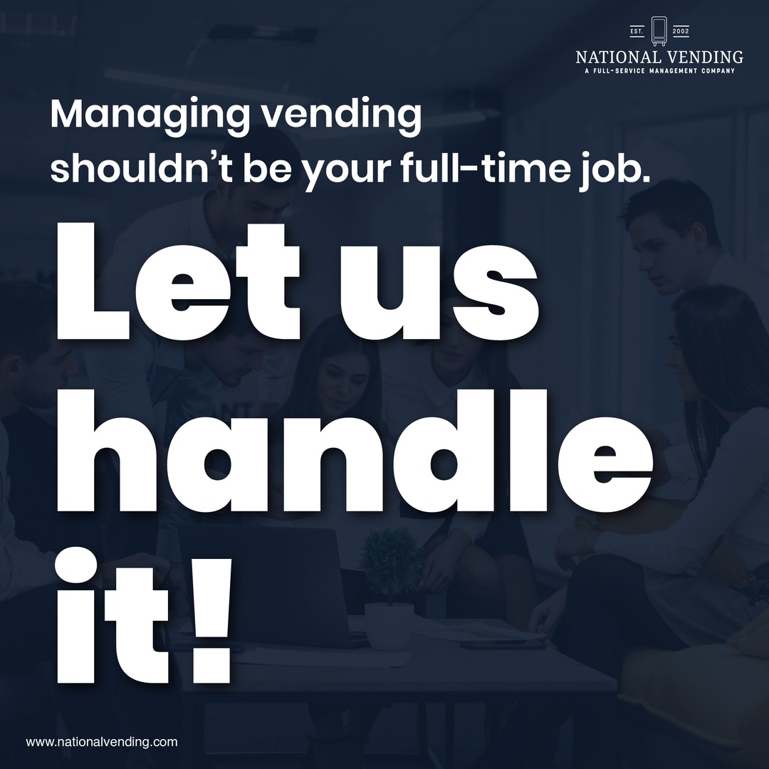 NationalVend's tweet image. Managing vending across multiple locations? We make it simple with one contact, full support, and nationwide service. Let’s take vending off your plate. Get started with National Vending today. 
heyor.ca/eVditV 
 #VendingSolutions #VendingManagement #VendingService
