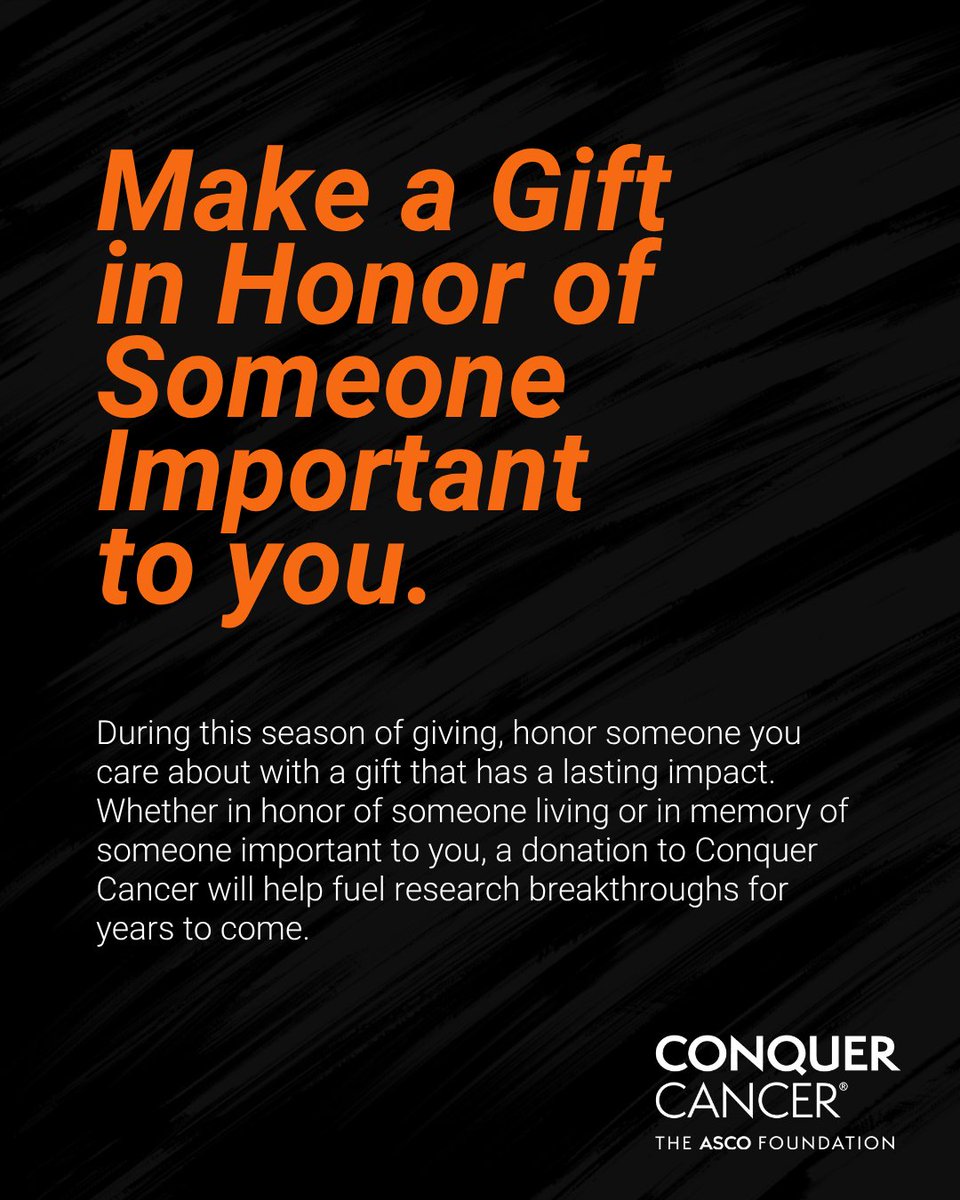 ConquerCancerFd's tweet image. Looking for a meaningful way to give this season? Honor someone whose life has been touched by cancer by supporting vital cancer research and programs. Your gift will make an impact for years to come, extending hope in the name of someone you care about. brnw.ch/21wXeym