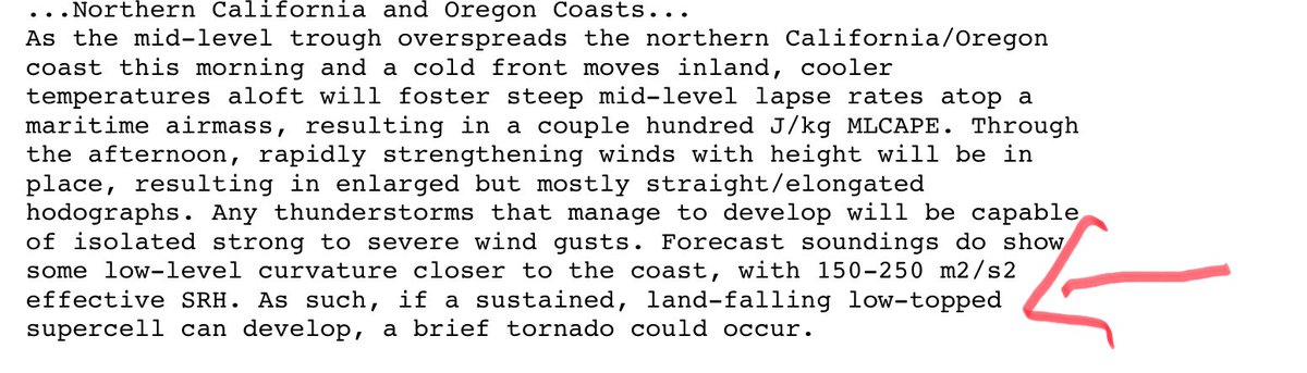 Today’s severe risk in OR and CA is very similar to the setups that we have found to favor tornadoes in Chile 🇨🇱 w/HSLC

doi.org/10.1016/j.atmo…
doi.org/10.1175/MWR-D-…
doi.org/10.1175/BAMS-D…
 doi.org/10.1029/2024GL…
 
<a href="/meteodiego/">Diego Campos</a> 
<a href="/rondax/">Roberto Rondanelli</a> 
<a href="/joseVicencio91/">José Vicencio ☈</a> 
<a href="/Veloseitor/">Daniel Veloso Águila</a>