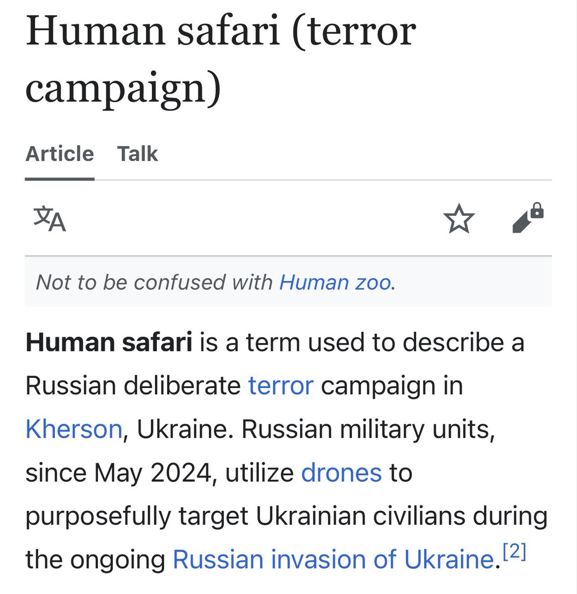 Angelina Jolie is in Kherson, so let’s use the media attention to remind people of this