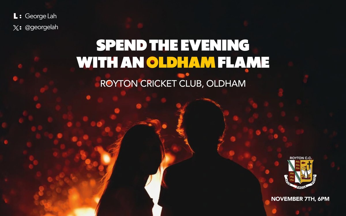 georgelah's tweet image. An Oldham Flame 🔥

@OneMinuteBriefs - Brief of the Day: Create posters to advertise #Bonfire events for #BonfireNight 🔥🎇💥