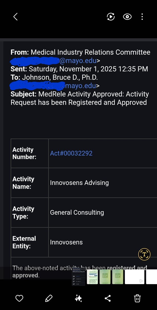 🚨🚨Huge Bullish News🚨🚨

We are officially in Mayo Clinic's ($20 Billion Dollar revenue generating company) Vendor System. $ISENS