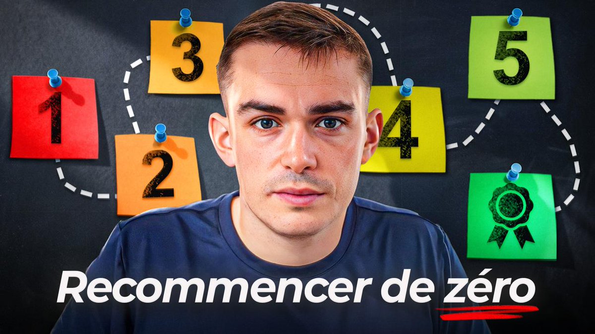 Nouvelle vidéo dispo sur la chaine

Comment je ferais si je devais recommencer de 0?

Lien dans le tweet en dessous