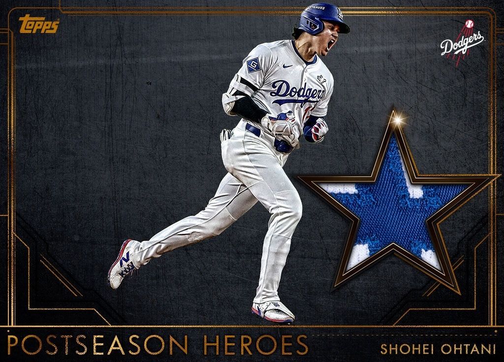 ToppsBUNT's tweet image. 🏆 Celebrate the superstars of the Dodgers' championship run in the #WorldSeries edition of #Postseason Heroes! #BUNT25 #LetsGoDodgers

🗞️ More: buff.ly/suSnBad