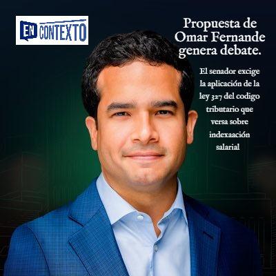 digital_informe's tweet photo. Omar Fernandez genera debae por su posición ante la indexación salaraial.

Ante su exigencia sobre hacer cumlir la ley 327 del codigo tributario, el senador @OmarLFernandez ha encontrado respuestas de funcionarios y congresistas. 

El ministro de finanzas @Magindiazrd fué el primero en responder explicando que habia posbilidad siempre y cuando no se afectara el fisco, otros que han respondido son Eduardo Sans Lovaton @SanzLovaton y @tonypena_ quienes defendieron las ayudas sociales. 

La indexación salarial tiene 8 años congelada sin que se haga el ajuste que manda la ley 327 del codigo tributario.