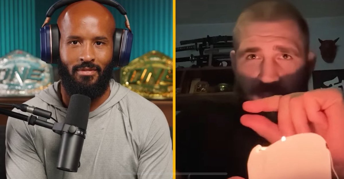 Jiri Prochazka went on Mighty Mouse’s podcast with a candle as his light source 😂☠️