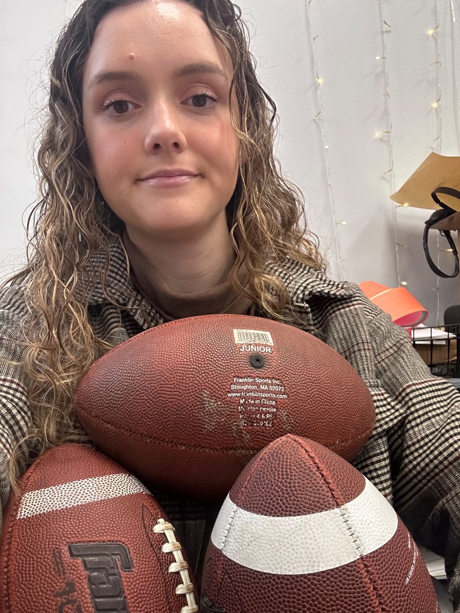 Teaching 7th grade boys means confiscating more footballs than you can hold.