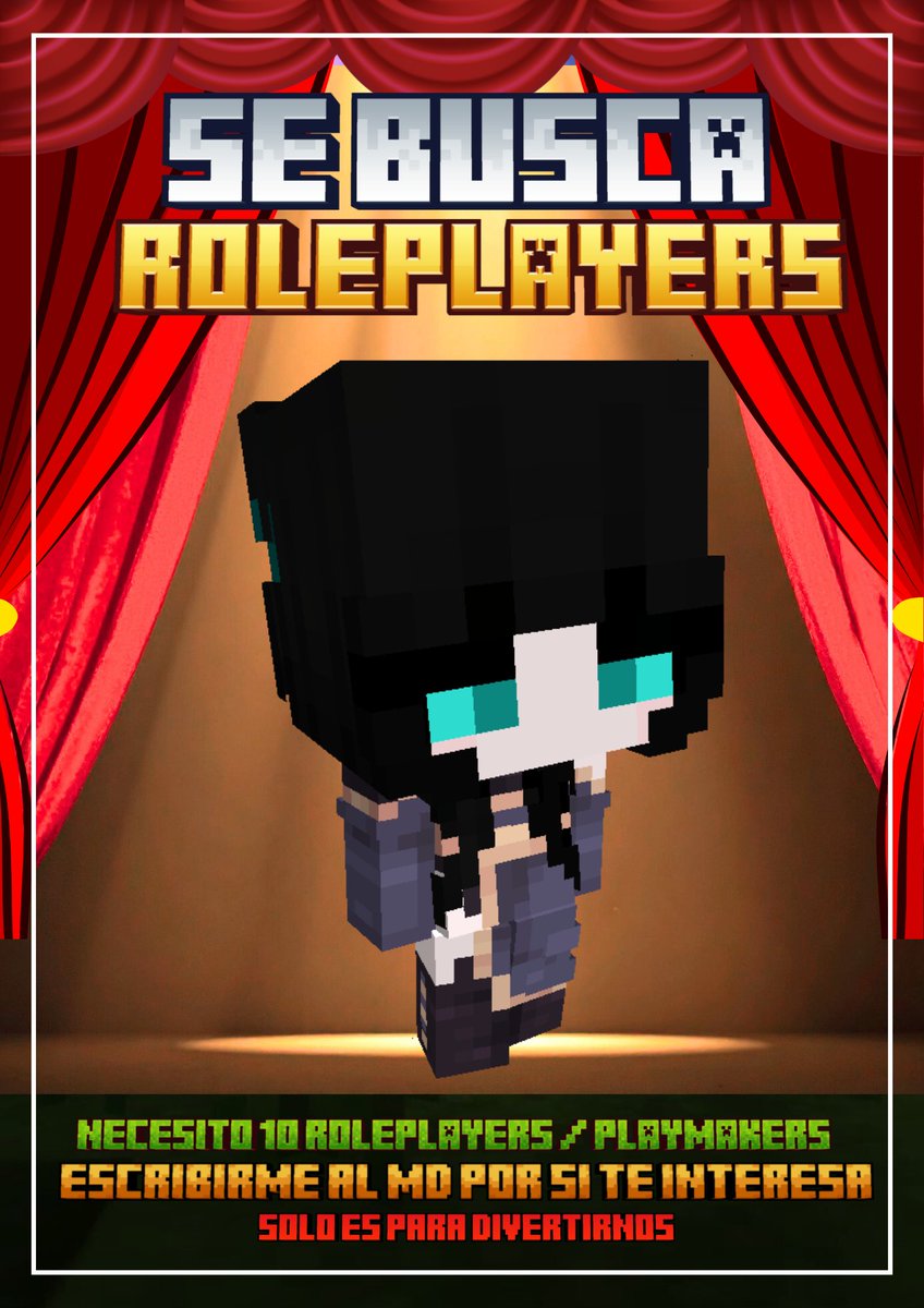 ❤️‍🔥 Necesito RolePlayers para " La Prueba Final" 

Estoy en búsqueda de jugadores que le sepan al rol y puedan tomar uno de los papeles de los 10 que hay 

❤️ Esperare tu MD si en caso quieres saber mas o te interesa divertirte o crear contenido ^^