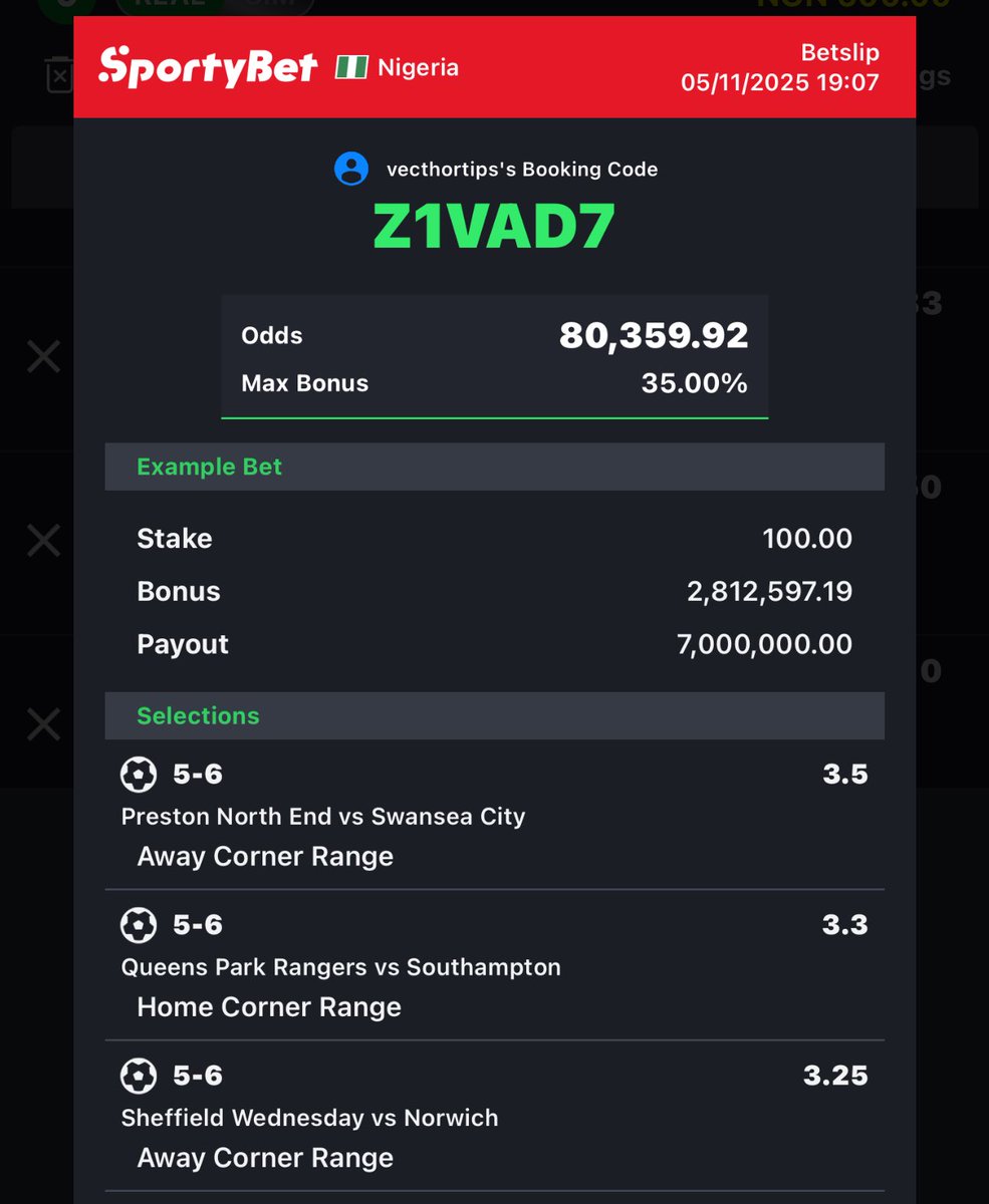 GKWYQL
LR99CQ
Z1VAD7

RETWEET | PLAY | FLEX 1,2&amp;3
t.me/vecthortips