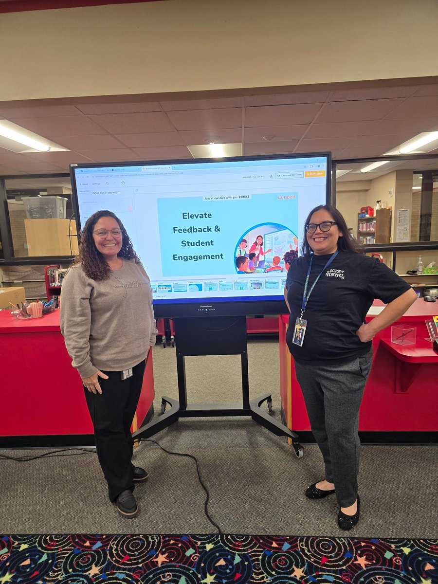 gccisd_edtech's tweet image. Our JH EdTech team and campus experts visited Baytown Junior to empower teachers with awesome tools like Pear Deck and Curipod! 🎓💡Teachers explored how these platforms can spark engagement and provide immediate student feedback, making learning more interactive and impactful.