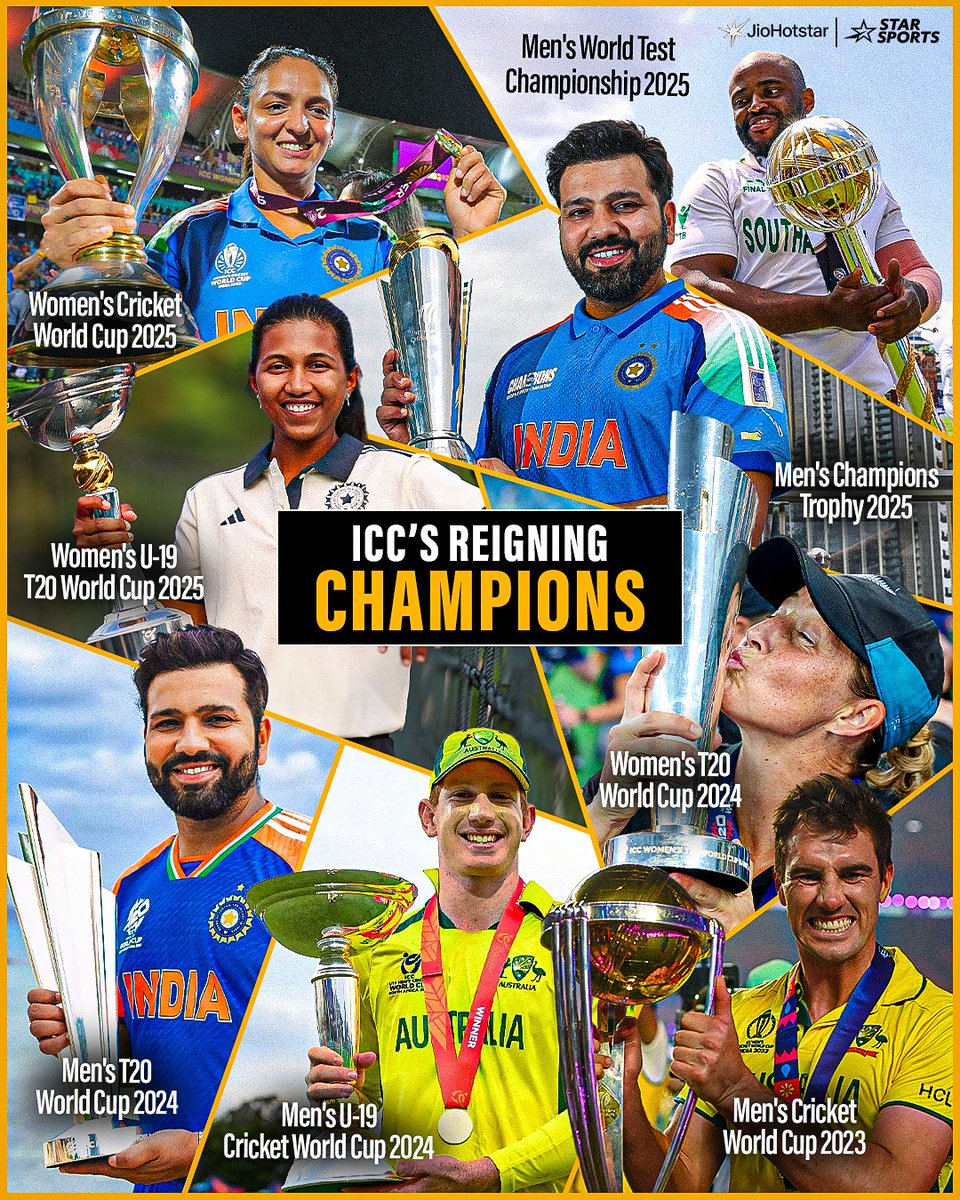 CricCrazyJohns's tweet photo. THE CHAMPIONS OF ICC TROPHIES...!!! 🇮🇳🏆 https://t.co/gLwilqbqag