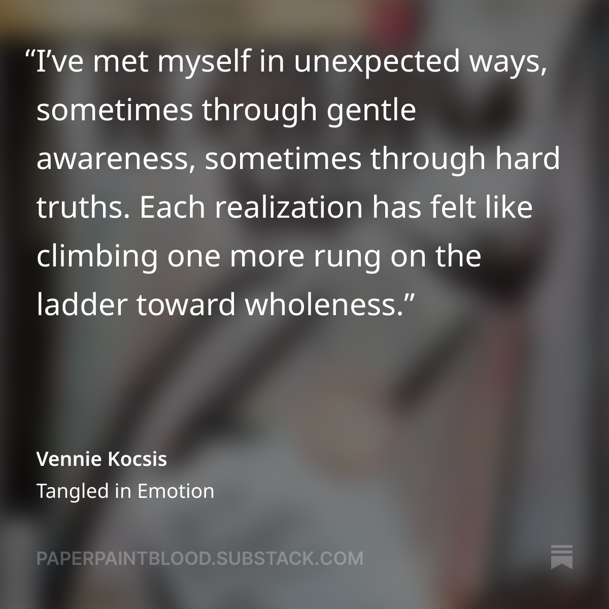 VennieKocsis's tweet image. Tangled in Emotion via #Substack ↪️paperpaintblood.substack.com/p/tangled-in-e…
#writerslife #woowednesday