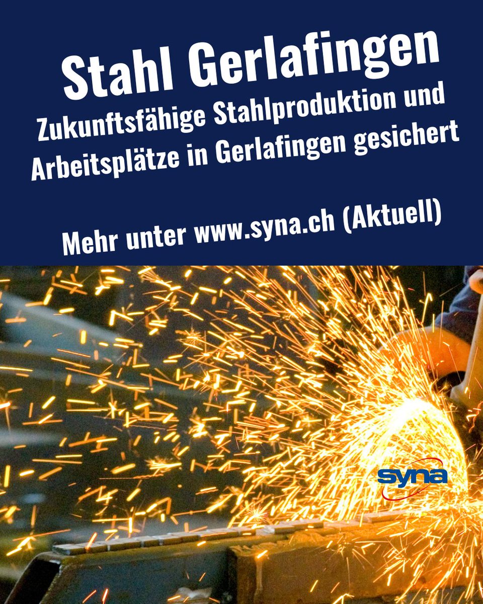 Zukunft gesichert – für Stahl, Klima und Arbeitsplätze 💪🌍

👉 Den ganzen Artikel findest du hier:
syna.ch/aktuell/zukunf…

#industrie #gewerkschaft #stahl
