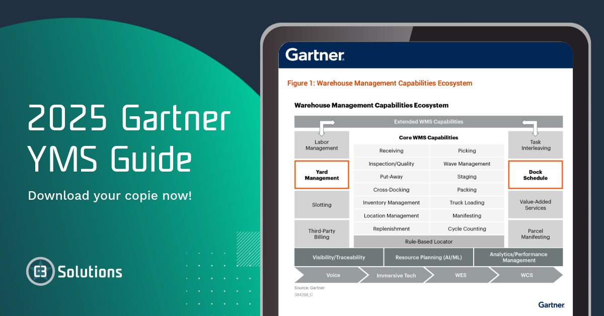 c3solutions's tweet image. Choosing a Yard Management System?

Start with insights from the 2025 Gartner® Market Guide for Yard Management Systems, covering market trends and selection criteria. 

📘 Explore the guide: hubs.ly/Q03RSvYt0

#YMS #SupplyChain #Warehouse #DockScheduling #C3Solutions