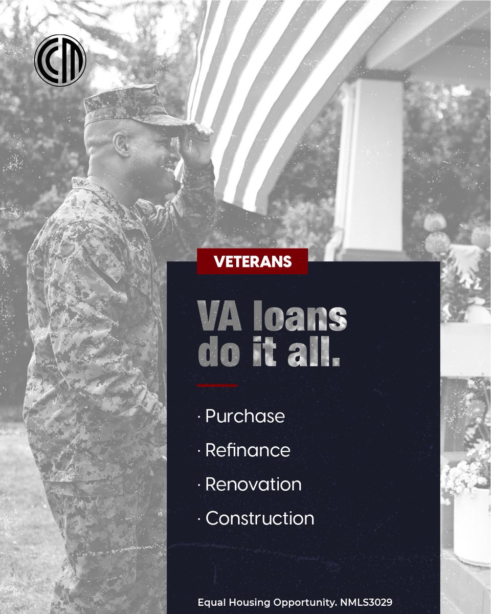 L_vanderwerf's tweet image. For Veterans, Service Members and your Families, a VA loan can be the solution for your home financing. You have options with no down payment or mortgage insurance required. See how they fit your plans: spr.ly/60157zAFN