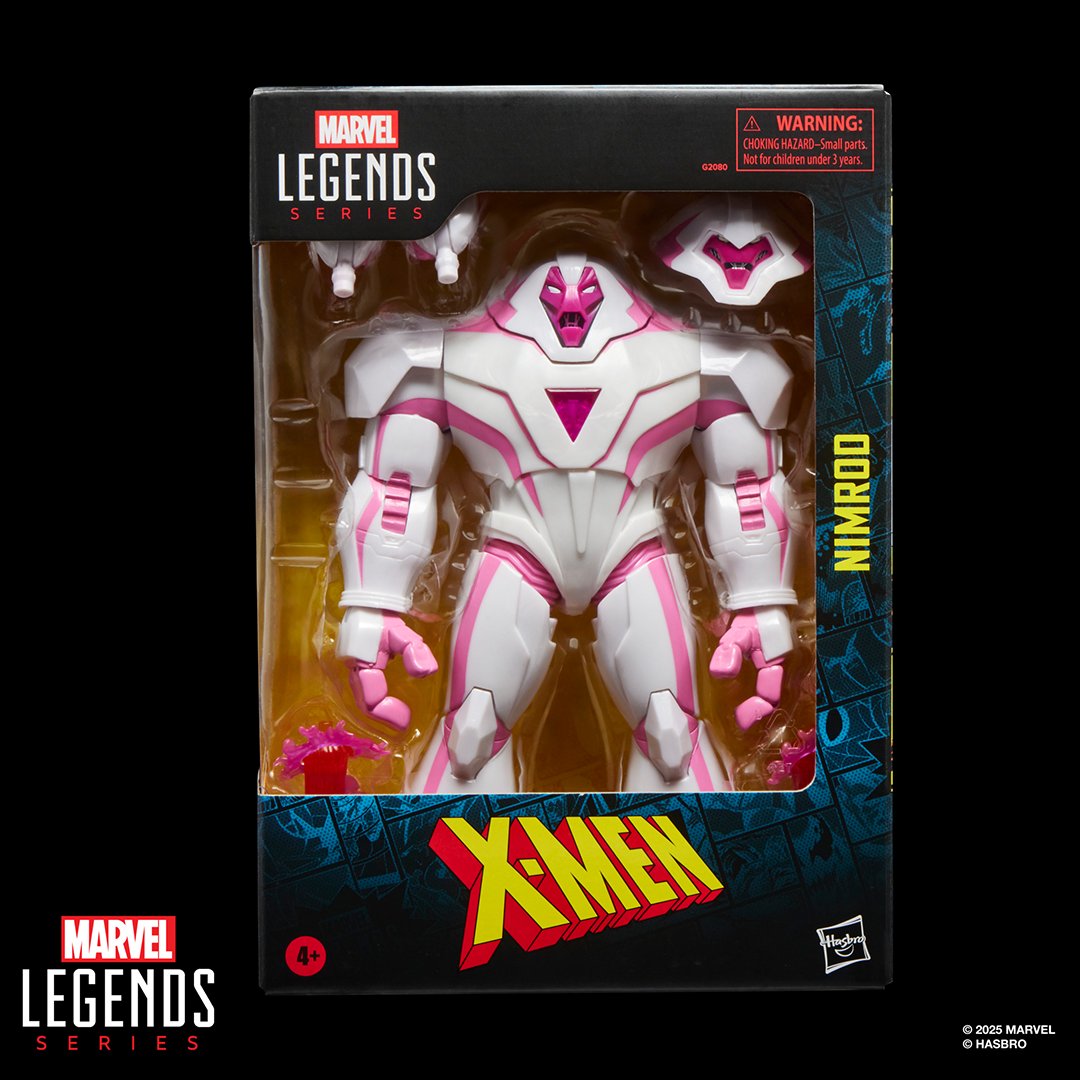 HasbroPulse's tweet image. From a future ruled by fear comes the ultimate Sentinel.

The #MarvelLegends Series #XMen’s Nimrod Sentinel looms large with comics-inspired deco, blast effects, and alternate parts.

Pre-order now on #HasbroPulse!

🔗 go.hasb.ro/ShopMarvel