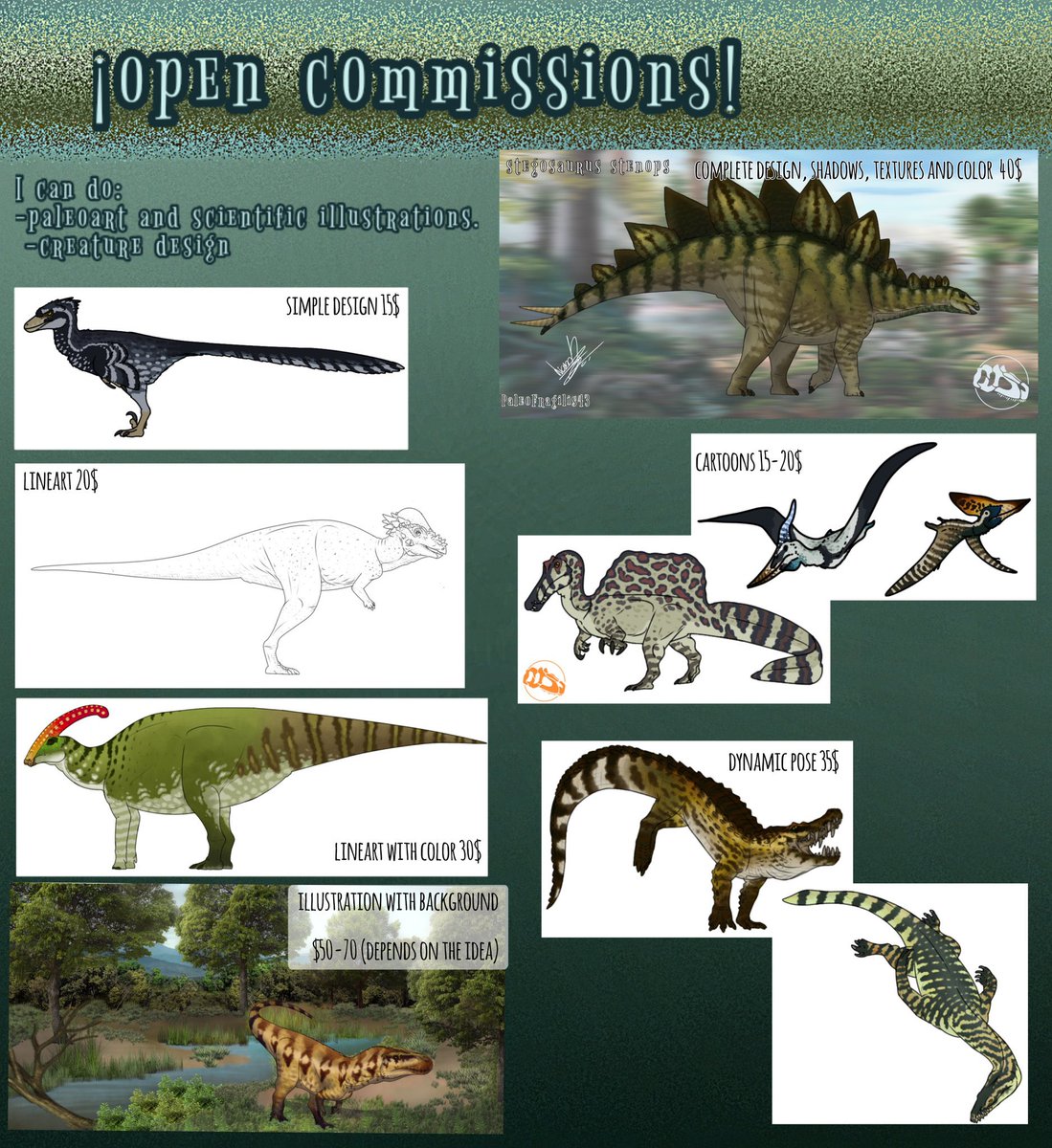 Hello everyone, I update my portfolio and tell you that I have open commissions in case any of you are interested :D.