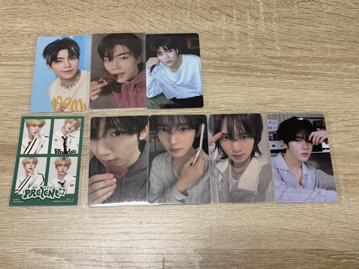 ZEROBASEONE ZB1 ゼベワン 特典 ラキドロ デジパ トレカ 交換

【譲】ハオ メテュ テレ リッキー ギュビン ゴヌク ユジン

【求】未所持 ジウン ハンビン(同異種◎)

郵送交換📮
お気軽にお声掛けください🙇🏻‍♀️