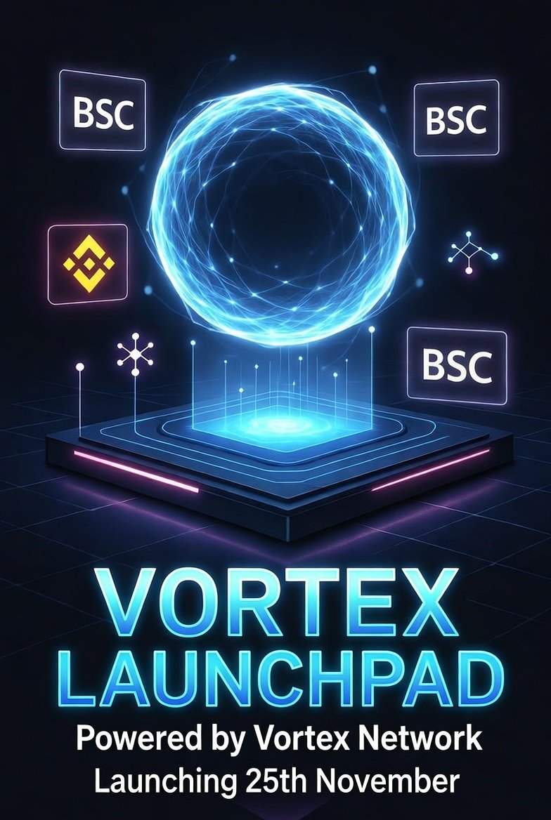 VortexCoin68994's tweet photo. Vortex network 
The new hub of BSC coins
#BSC #CZ @Four_FORM_ #Defi @dexscreener https://t.co/MU43QxXR3E