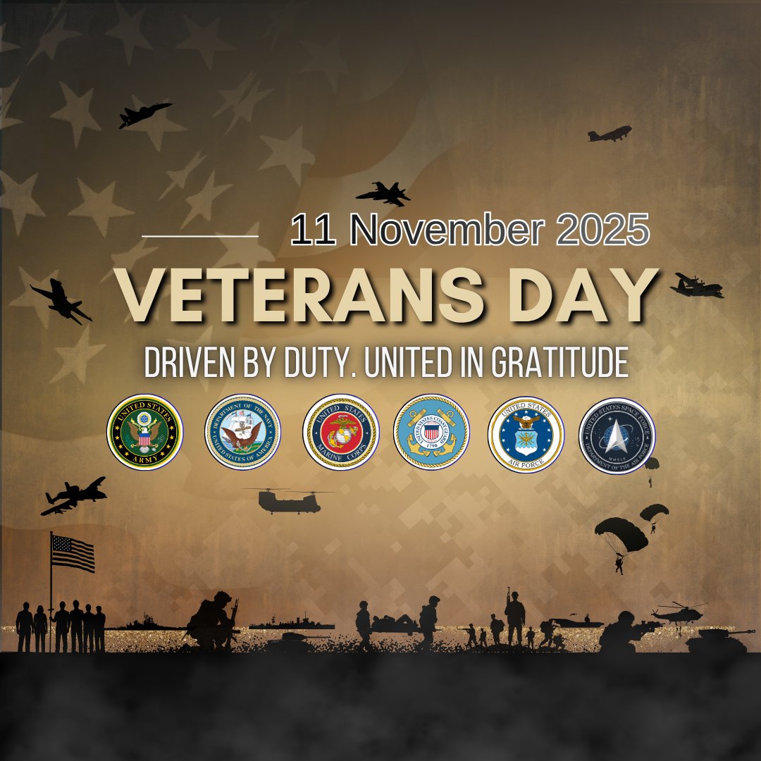 Today, we honor the men and women who stood ready to defend our nation. Their courage, service and sacrifice inspire us all. Thank you—your commitment has made freedom possible. ❤️🤍💙 #VeteransDay #HonoringAllWhoServed #barrnunnpride