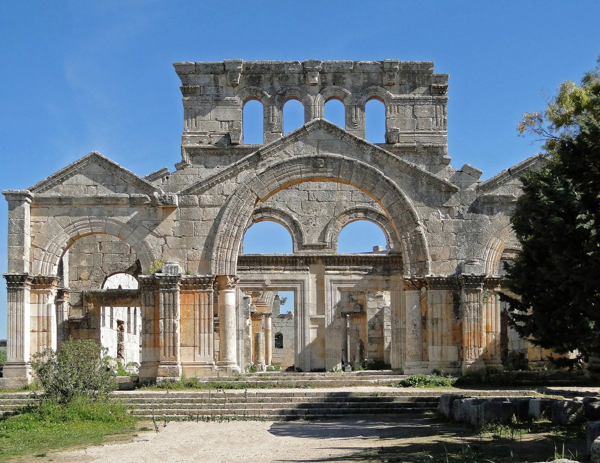 Ruins of the 5th century Church of Saint Simeon the Stylite in Syria.

It’s just a shell of its former self, but a majestic shell!