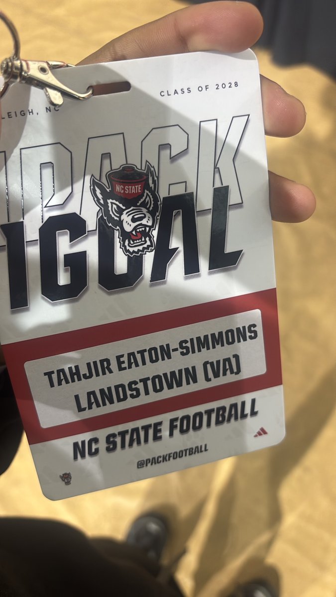 Great visit this past weekend@NStatefootball great atmosphere and hospitality #1Pack1Goal ❤️🖤