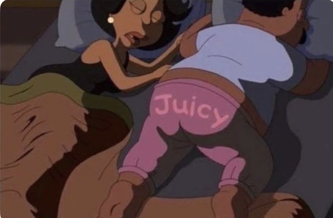 When you sleep over at your girl's house and forget your clothes