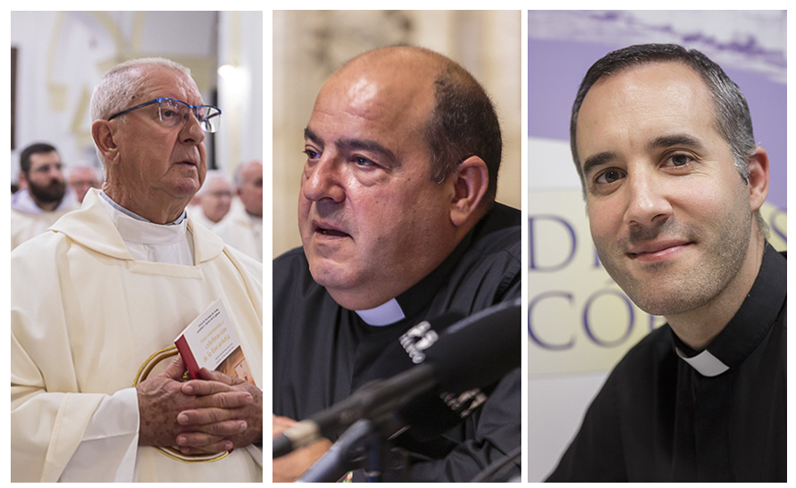 Nuestra agradecida despedida a D. Pedro Soldado Barrios, Delegado Diocesano de Hermandades y Cofradías y Consiliario de la Agrupación durante 22 años. Y nuestra bienvenida a los nuevos Delegado, D. José Juan Jiménez Güeto, y Consiliario, D. Juan José Romero Coleto.