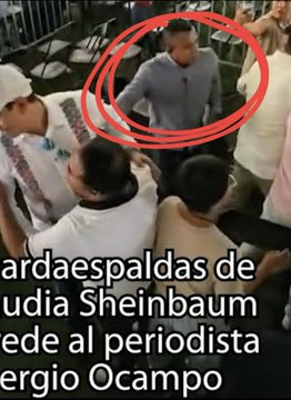 h5a7sd54's tweet photo. @RicardoAlemanMx @Claudiashein @lopezobrador_ ¿Será casualidad que uno de los guardaespaldas de Sheinbaum, el mismo que agredió a un periodista hace unas semanas, esté igualito al agresor, con el mismo corte de pelo del agresor y hasta vestido de la misma forma? https://t.co/NDO3RXXGdN