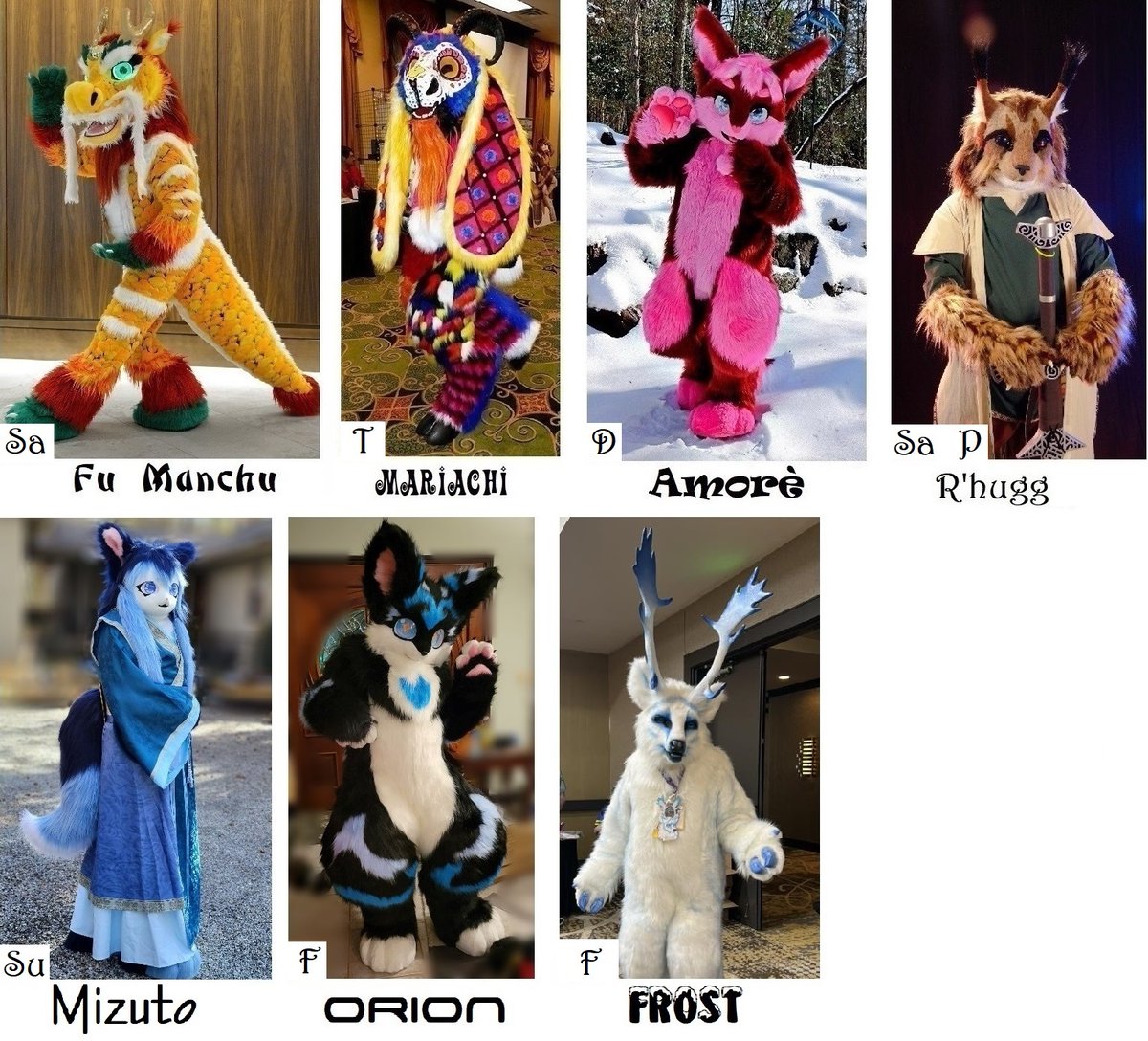 Spending my B-day packing for <a href="/CarolinaFurfare/">Carolina Furfare: Medieval in the Mountains</a> 
Here's who I'm taking....