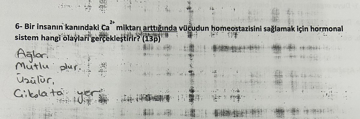 hormonla alakalı soru görünce kız öğrenciler😂😂