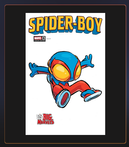 🔥 SR SPIDER-BOY #8 – Mint #36
'Skottie Young Big Marvels Variant'
This low mint is definitely a bargain on the market. First come, first served. My first 5 listings sold out immediately today.
stackr.world/collections/ve…

#VeVe #SkottieYoung #SpiderBoy #OMI