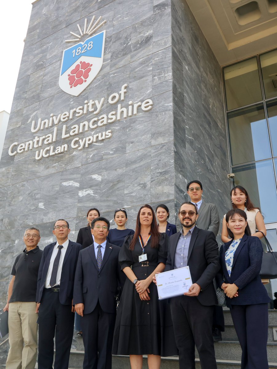 Glad to visit <a href="/UCLanCyprus/">UCLan Cyprus</a>  today.  Young diplomats from the Chinese Embassy made presentations on China's Economic, Scientific and Technological Modernization and Foreign Policy. Looking forward to more extensive cooperation between UCLan Cyprus and Chinese universities in the