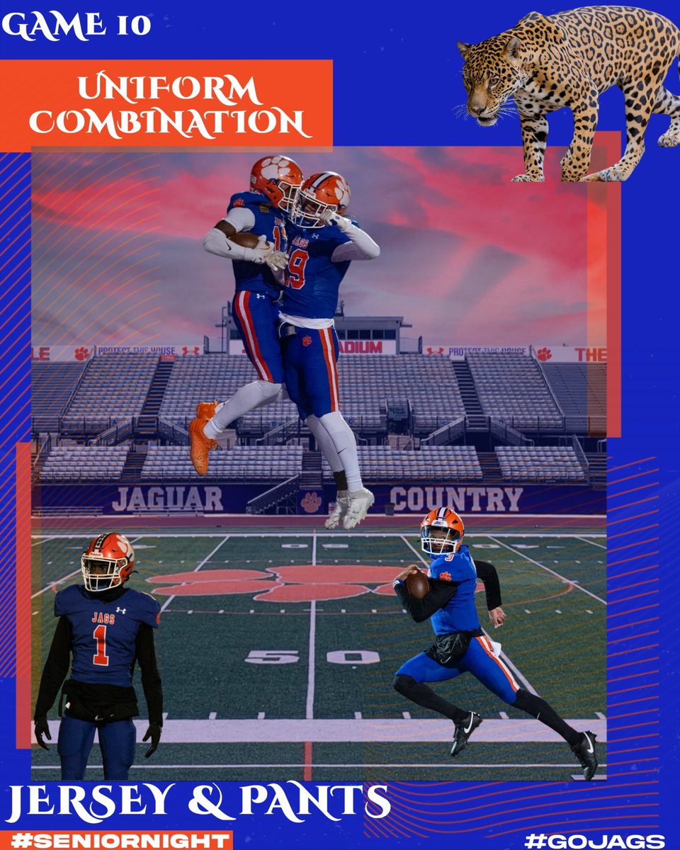 MCJags_Football's tweet photo. Uni Swag! #GoJags #RegionGame #SeniorNight #HungryJagsRunFaster #Finish π΅π΅ https://t.co/yczDyTWntW