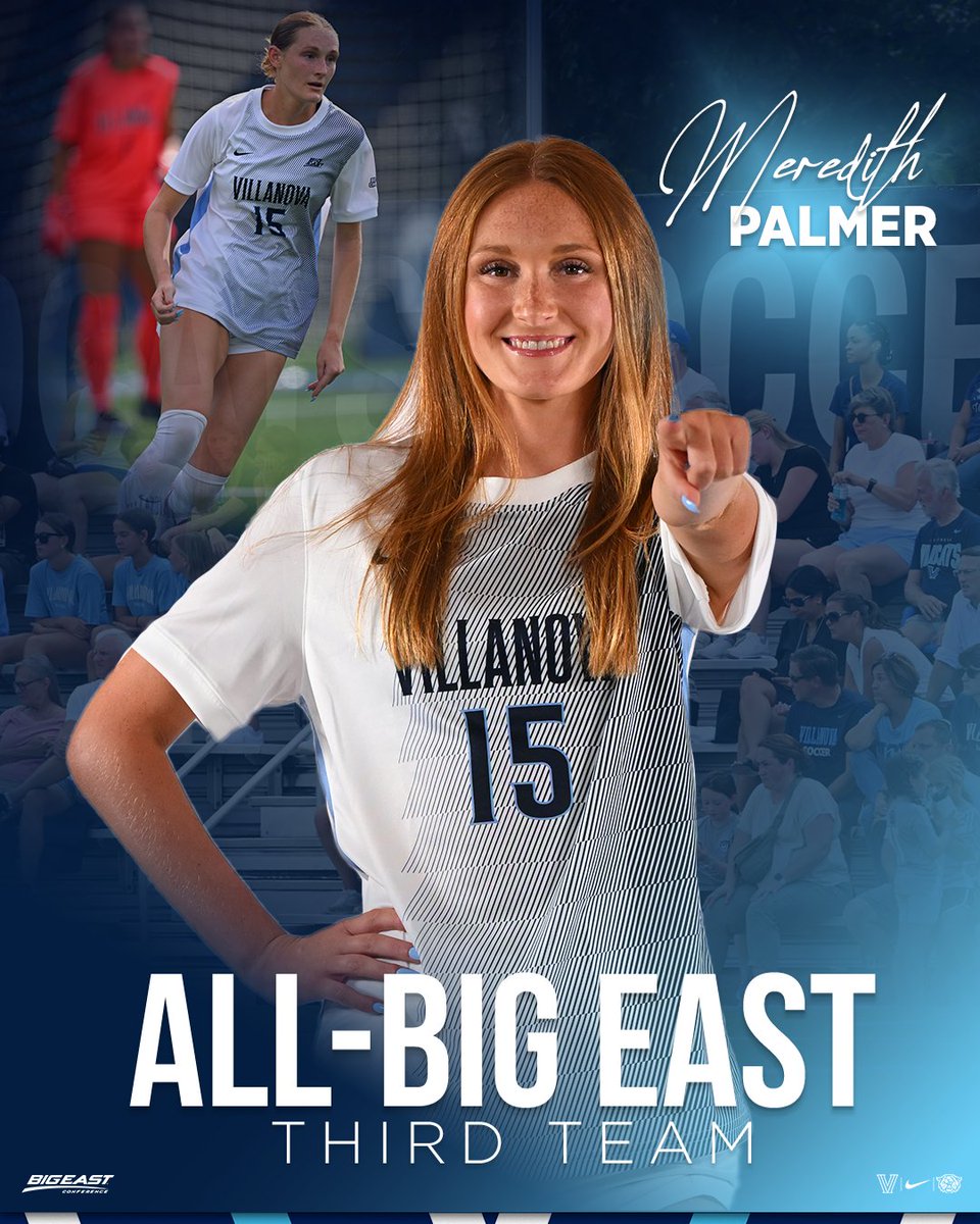 𝐀𝐥𝐥-𝐁𝐈𝐆 𝐄𝐀𝐒𝐓 𝐓𝐡𝐢𝐫𝐝 𝐓𝐞𝐚𝐦

Meredith also lands her first All-Conference nod! #GoNova