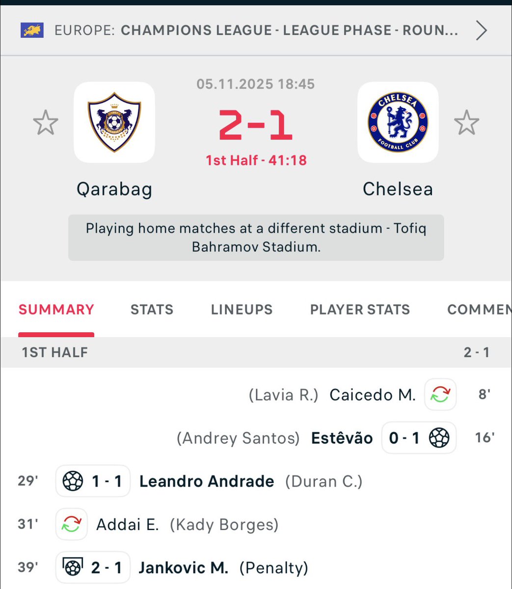 ✅ • Andrade 15-30 : 25.00 • 
✅ • Andrade 5.50 • 
✅ • BTSS : 1.72 • 
✅ • Over 0.5 MT QARABAG 4.1 • 

Session 18h45 : Full bénéfices quoi qu’il advienne sur le reste des matchs. 
+ le petit live a 4.10 qui glisse proposés sur telegram. 

Ça a suivi ? ♥️
