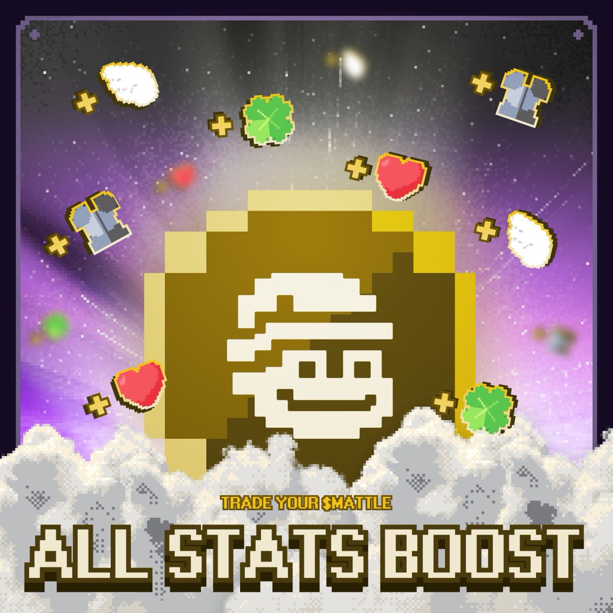 mattlefun's tweet image. $MATTLE is now the core token of MattleFun!

1. Boost All Traits
Trade $MATTLE to power up every stat – Health, Armor, Speed, and Luck.

2. Holder Quests
Hold $MATTLE to unlock daily rewards and exclusive quests.

Play. Trade. Earn. All powered by $MATTLE.