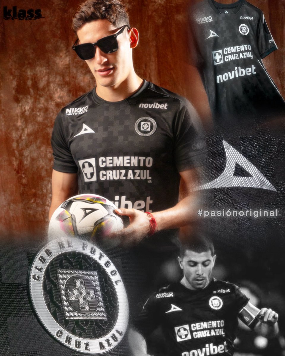 KlassSport's tweet image. ponte guapo y a toda máquina con esta chulada de jersey! 🕶️🎩🖤 #cruzazul #pirma #jerseysoriginales #pasiónauténtica ES A LA 1pm🇲🇽⚽️ semifinal #mexico #mundialsub17femenino #vamosmuchachas