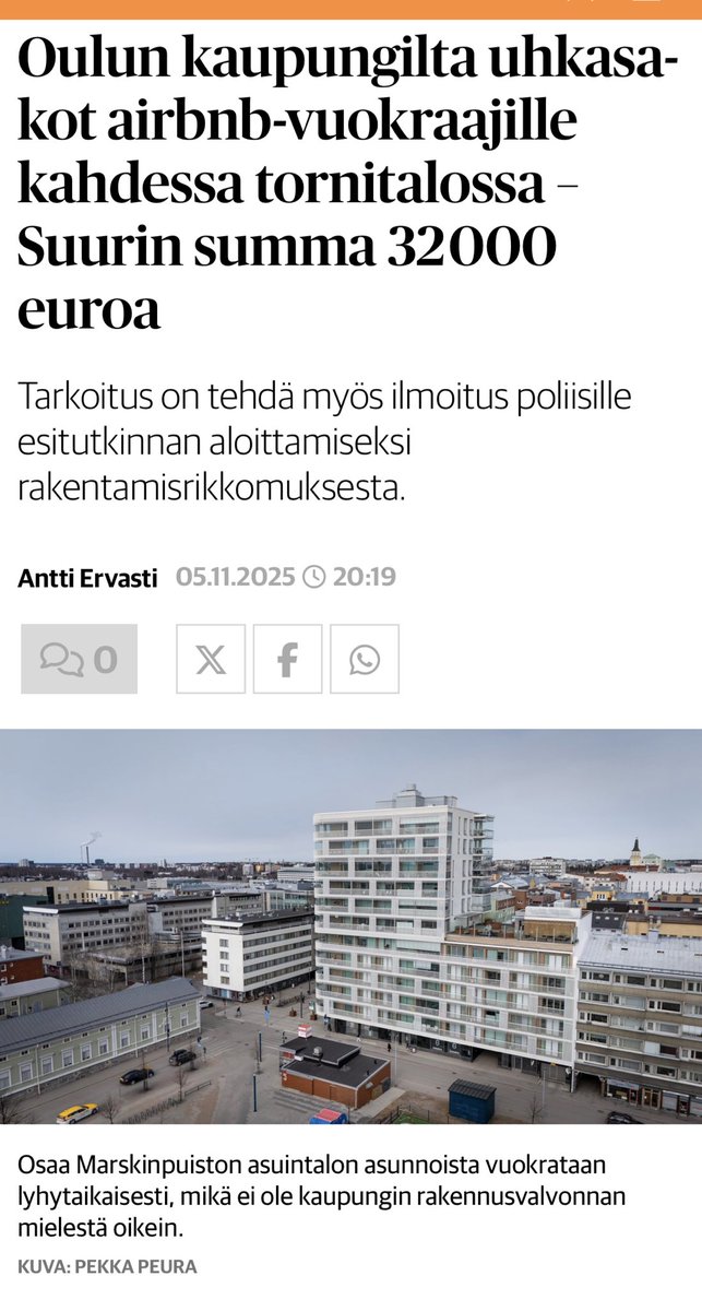 nordicteija's tweet image. Oulussa airbnb-vuokraus on kiellettyä. #oulu