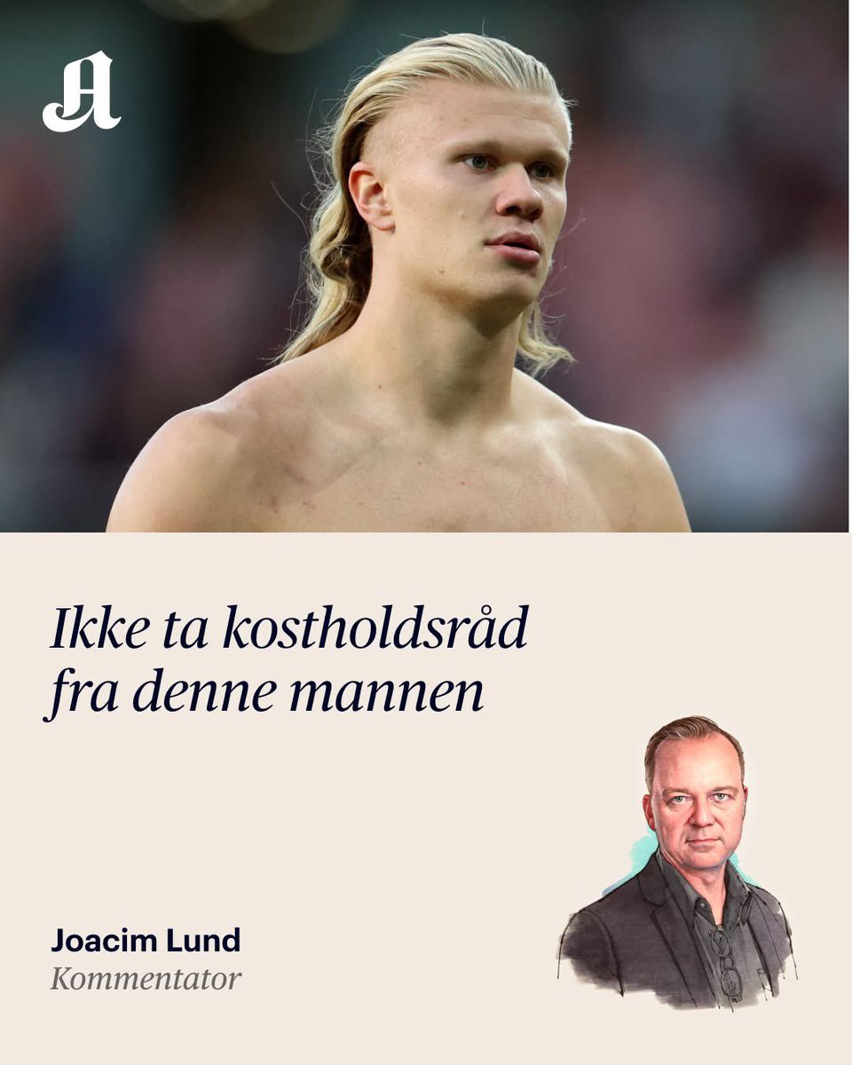 Aftenposten.

Er. Det. Mulig?

Topptrent "superman" opptatt av sunn og næringsrik mat, gjerne lokal og organisk?

Nei! Fyyyyy! 
Erling Braut Haaland, for et fælt forbilde for barna! 

Cant make this shit up.