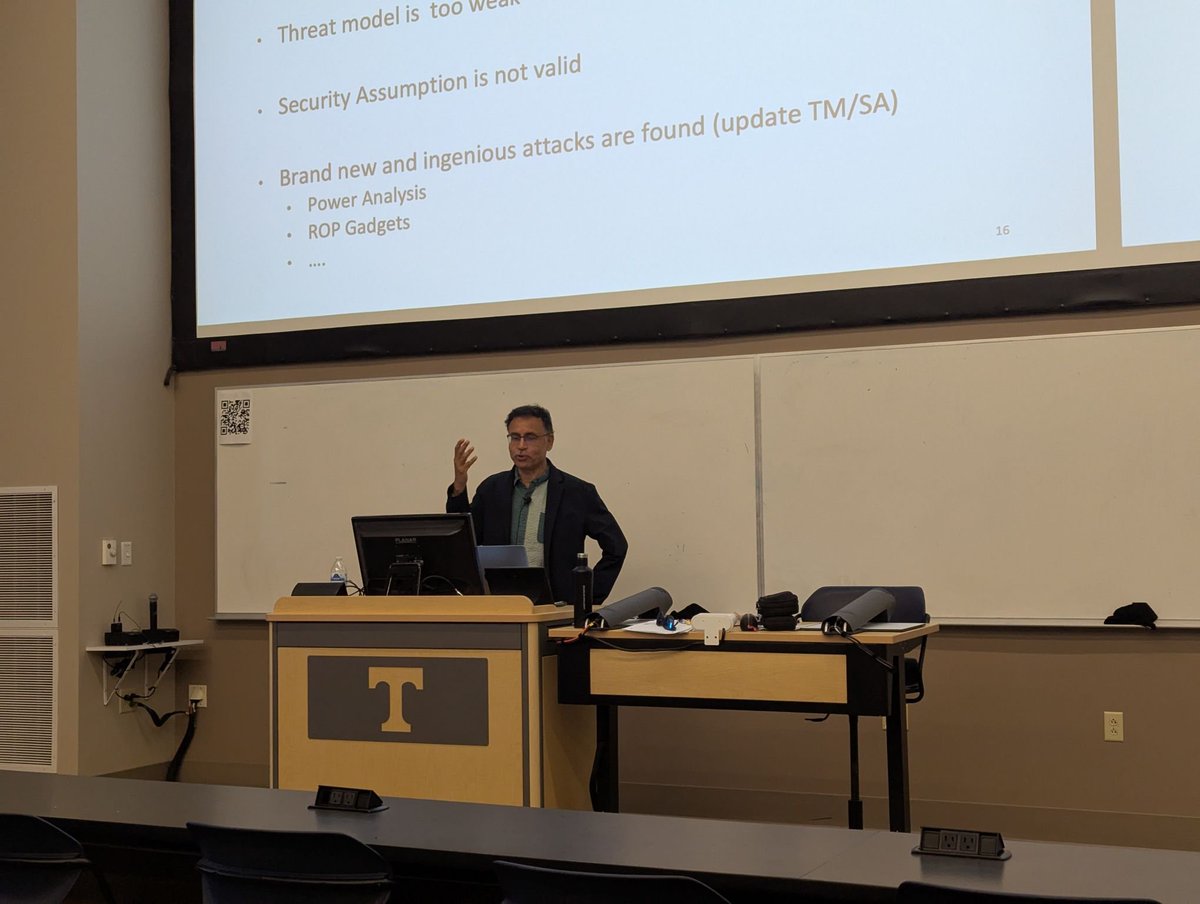 trustaiutk's tweet photo. A huge thank you to Prof. Somesh Jha (@jhasomesh) for a fantastic talk on “Safety of AI through the Lens of Security and Cryptography” at our TRUST-AI Distinguished Speaker Series @UTK_TCE!
🎥 Recording + details 👉 https://t.co/eRUJwC2tWC
#TrustworthyAI #AISafety https://t.co/y3yU71lW6o