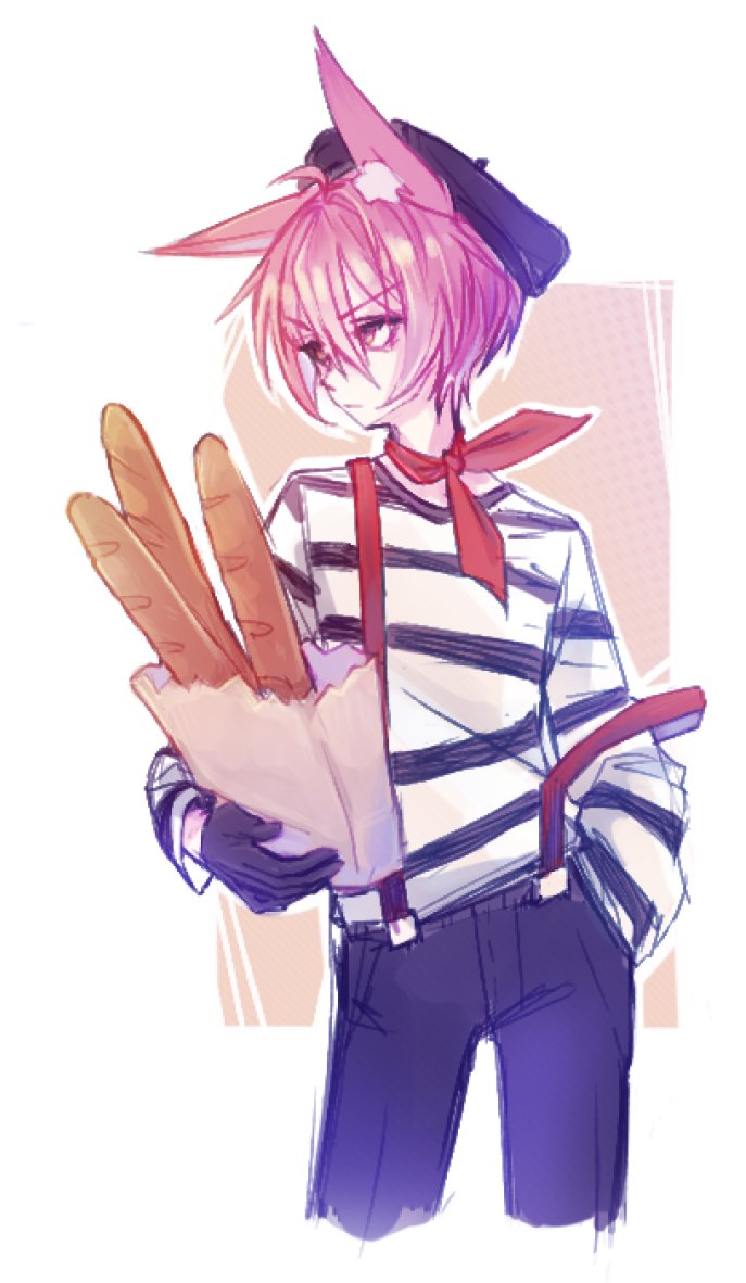 Kit's spooky halloween costume was what he considers true horror - a french person !

(i'm sorry french people this is not true)