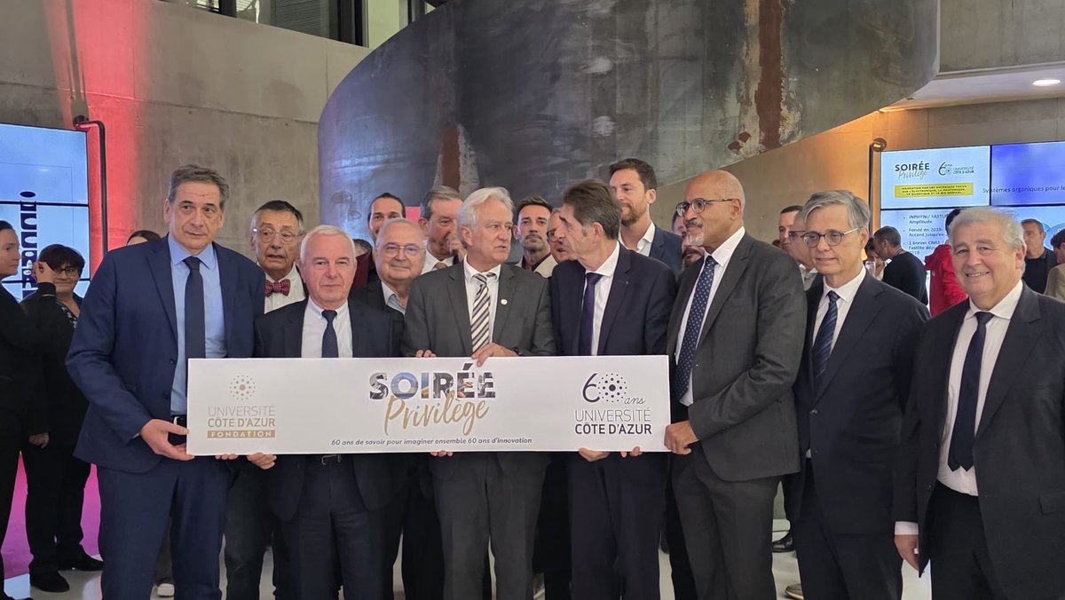 JeanLeonetti's tweet image. Présent ce soir à l’@imredd_uca pour célébrer les 60 ans de l’@Univ_CotedAzur , moteur d’une innovation ouverte et partagée.
L’UCA est aujourd’hui pleinement ancrée à Sophia Antipolis, où son campus #Sophiatech symbolise la rencontre entre recherche académique, entrepreneuriat…
