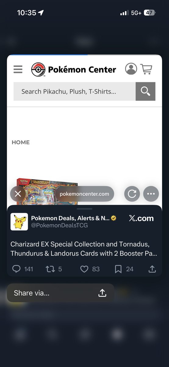 AustinnCrowder's tweet photo. @busmancrypto @PokemonDealsTCG That’s what is use to do… after this new update, it only does this. I cannot hold the link &amp; copy it… https://t.co/elXtFXjhRm
