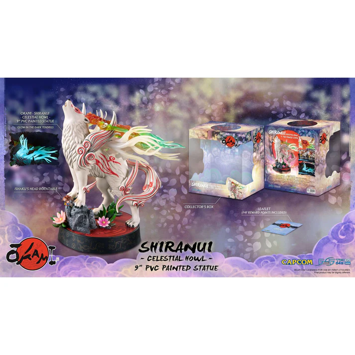Wario64's tweet photo. Okami Statues $50-$55 each at IGN Store (MSRP $100/$110)

Okamiden Chibiterasu 10" PVC Statue https://t.co/oIJPWdqnIR 
Okami Shiranui -Celestial Howl- 9-inch https://t.co/VlvV832uj2 
F4F Okami - Oki (Wolf Form) https://t.co/JAS9YZU7vn https://t.co/LgBwkp7NBs